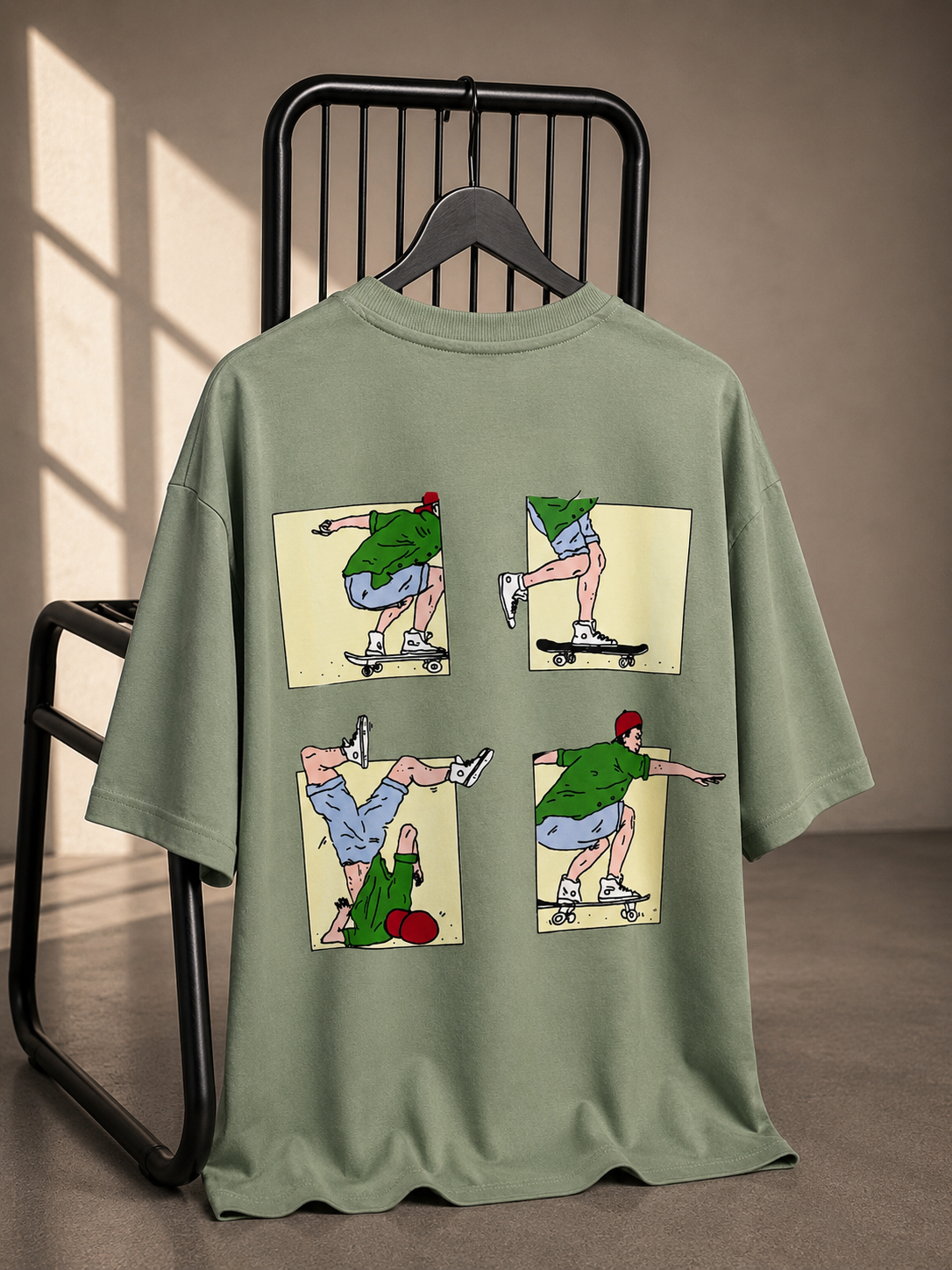 Try. Fail. Repeat. Oversized Graphic T-Shirt