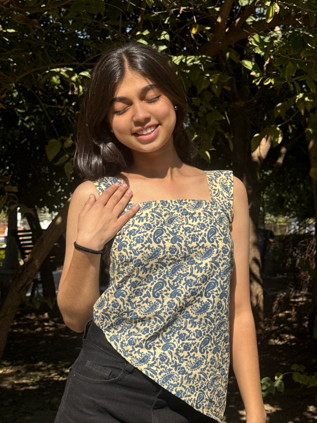 Baori Asymmetric Floral Print Top & Short Kurti for Women by Jayzzedup