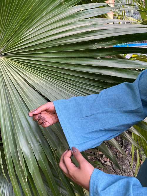 The 9-to-5 Kurti (Skyline Blue)