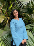 The 9-to-5 Kurti (Skyline Blue)