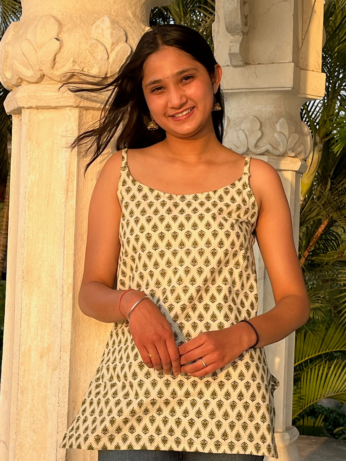 Ivaa Printed Cami Top & Short Kurti for Women by Jayzzedup